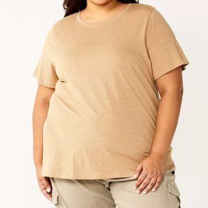 Women's Plus Size Sonoma Goods For Life® Everyday Crewneck Tee/Size 3XT